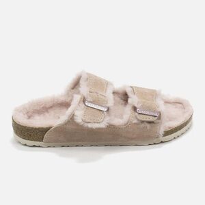 Birkenstock Women's Soft Blush Fuzzy Slippers